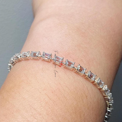 Tennisarmband, goldenes Tennisarmband, Zirkonia-Tennisarmband, zartes Armband, Diamantarmband, Geschenk für sie, minimalistisches Armband