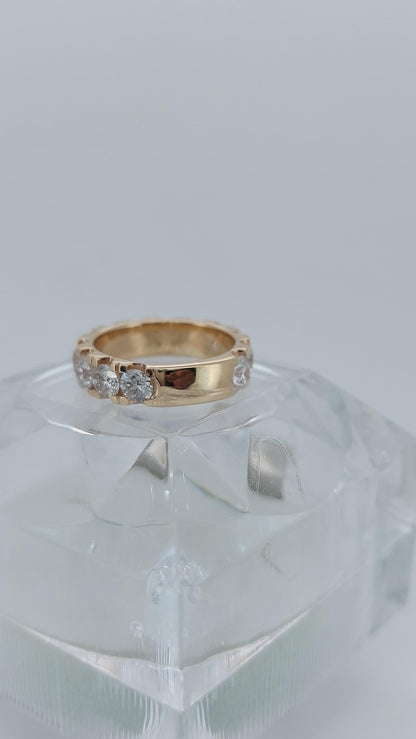Round Lab Diamond Eternity Band