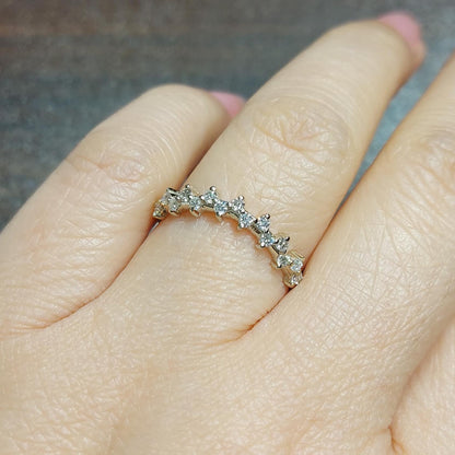 0.20 Ct Round Lab Diamond Stacking Ring