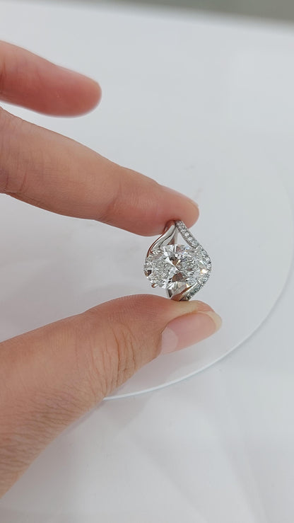 4.5 Ct Oval Lab Diamond Eternity Band