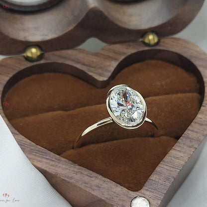 1.5 Ct IGI Certified Oval Lab Diamond Solitaire Ring