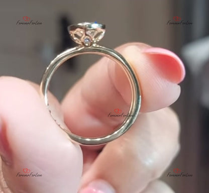 1 Ct Oval Diamond Engagement Ring