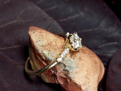 Round Lab Diamond Engagement Ring