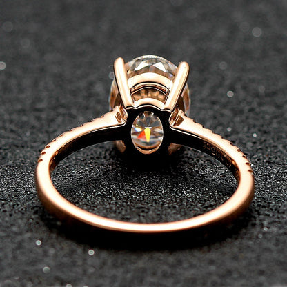 1 Ct Oval Moissanite Engagement Ring