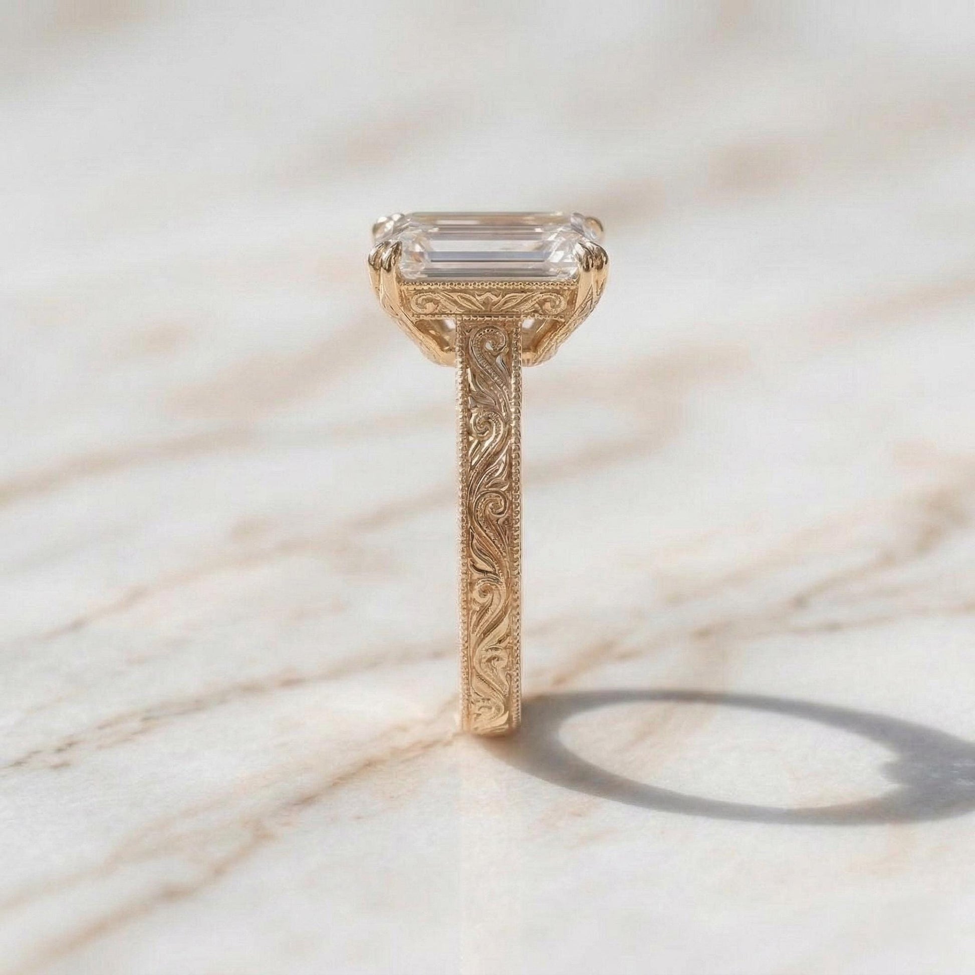IGI Certified Emerald Lab Diamond Band