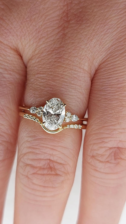 1.5 Ct IGI Certified Oval Lab Diamond Solitaire Engagement Ring