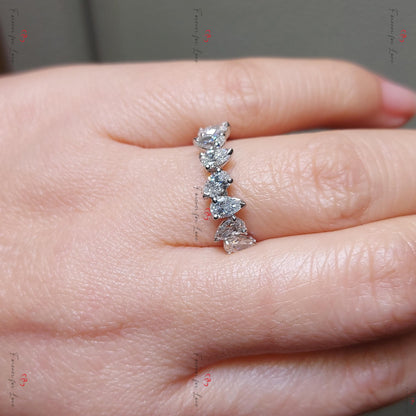 Pear Lab Diamond Half Eternity Band