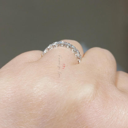 Round Lab Diamond Full Eternity Band