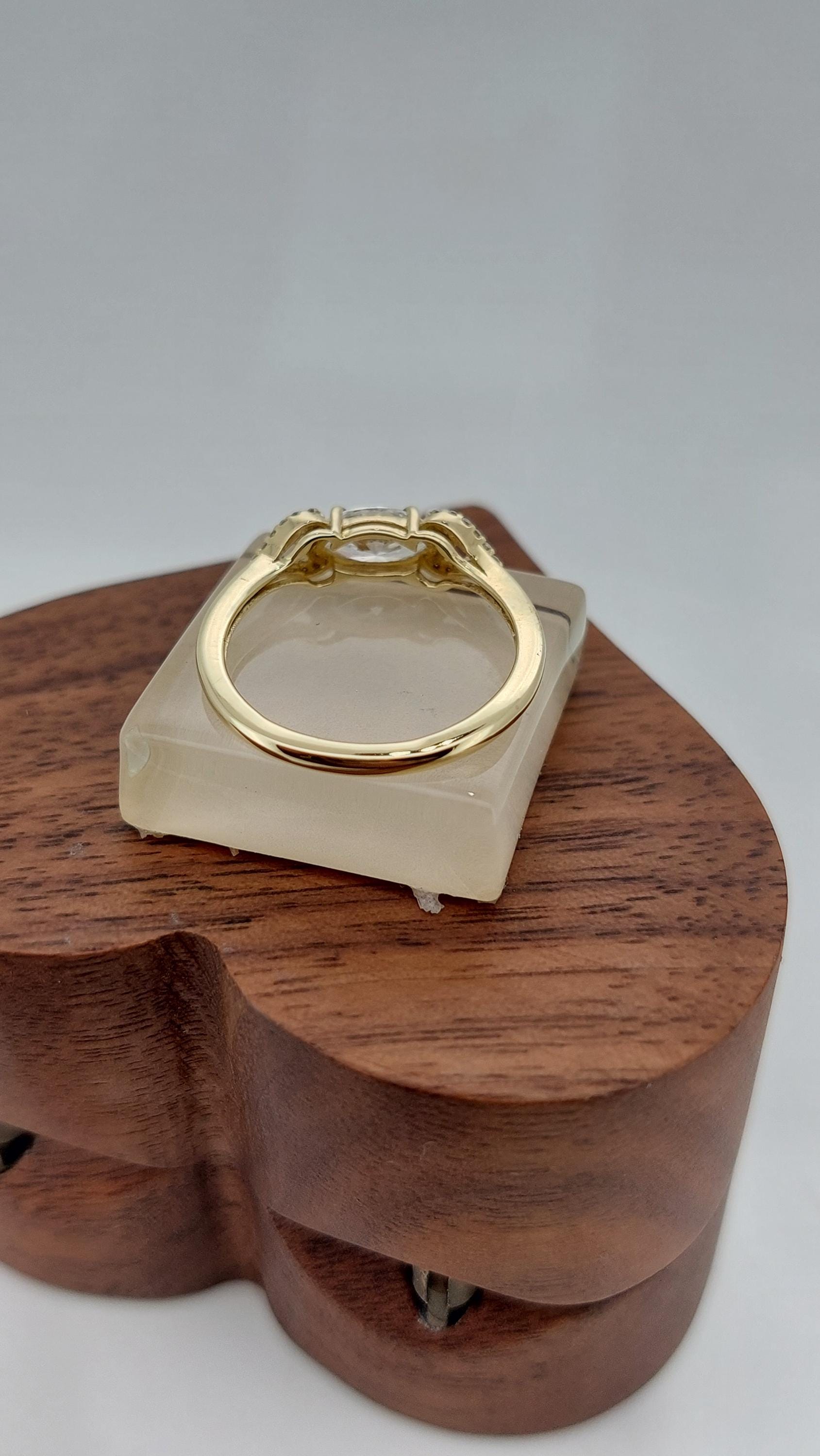 1.5 Ct Marquise Lab Diamond Engagement Ring