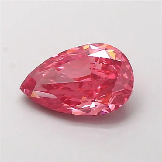 1.01ct Pear Lab Grown Diamond (Colour Fancy Vivid Pink, Clarity VS1, IGI Certified)