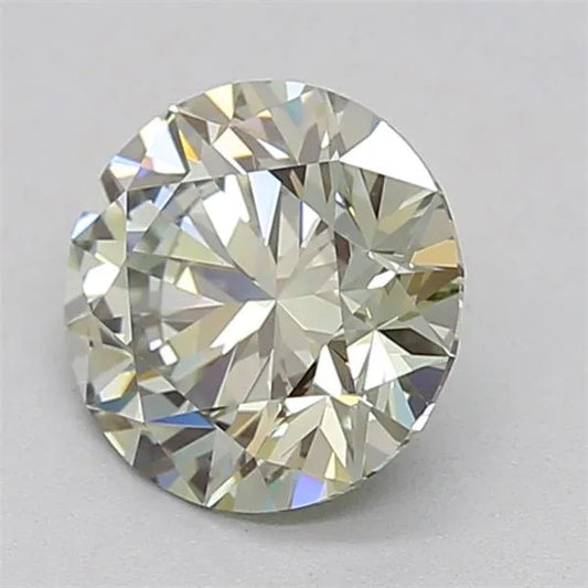 1.08ct Round Lab Grown Diamond (Colour Fancy Light Green, Clarity VVS2, Cut ID, IGI Certified)