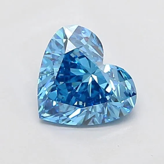 1.50ct Heart Lab Grown Diamond (Colour Fancy Vivid Blue, Clarity VS2, IGI Certified)