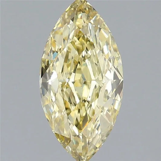 1.51ct Marquise Lab Grown Diamond (Colour Fancy Intense Yellow, Clarity VVS2, IGI Certified)