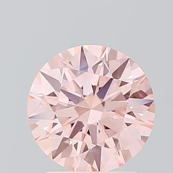 1.55ct Round Lab Grown Diamond (Colour Fancy Vivid Pink, Clarity VS1, Cut ID, IGI Certified)