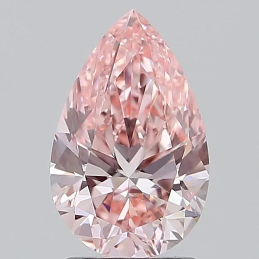 1.71ct Pear Lab Grown Diamond (Colour Fancy Vivid Pink, Clarity VVS1, IGI Certified)