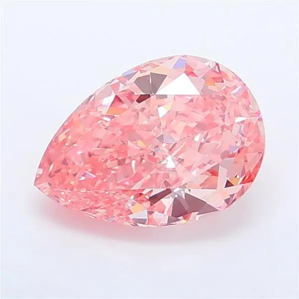 1.90ct Pear Lab Grown Diamond (Colour Fancy Vivid Pink, Clarity VVS2, IGI Certified)