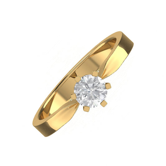 0.50 Carat Natural Round Diamond Classic Ring