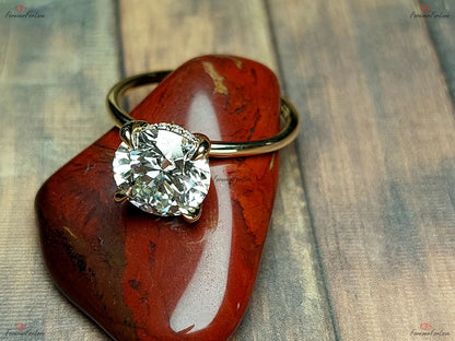 3 Ct IGI Certified Round Lab Diamond Solitaire Engagement Ring