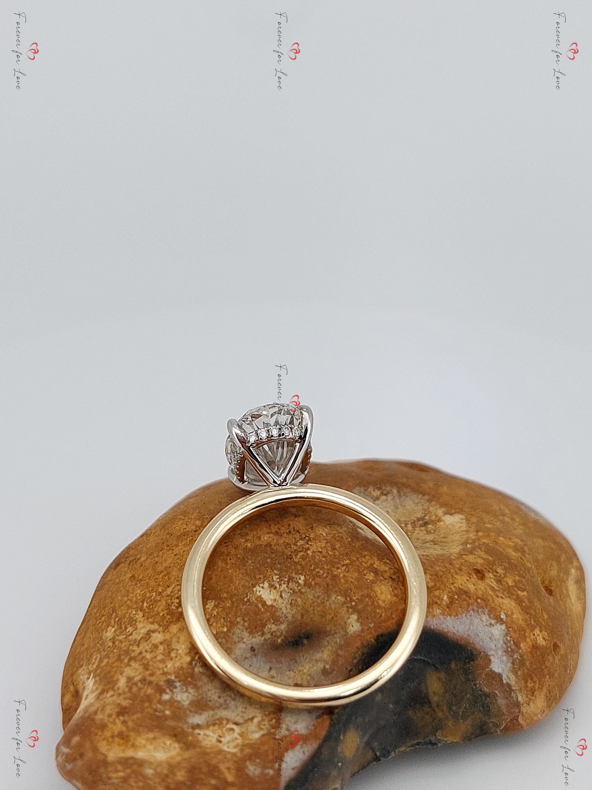 3 Ct IGI Certified Oval Lab Diamond Engagement Ring