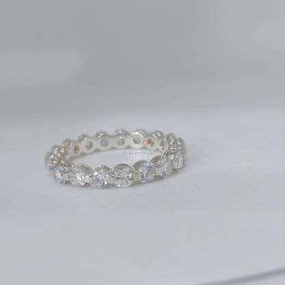 Round Lab Diamond Full Eternity Band