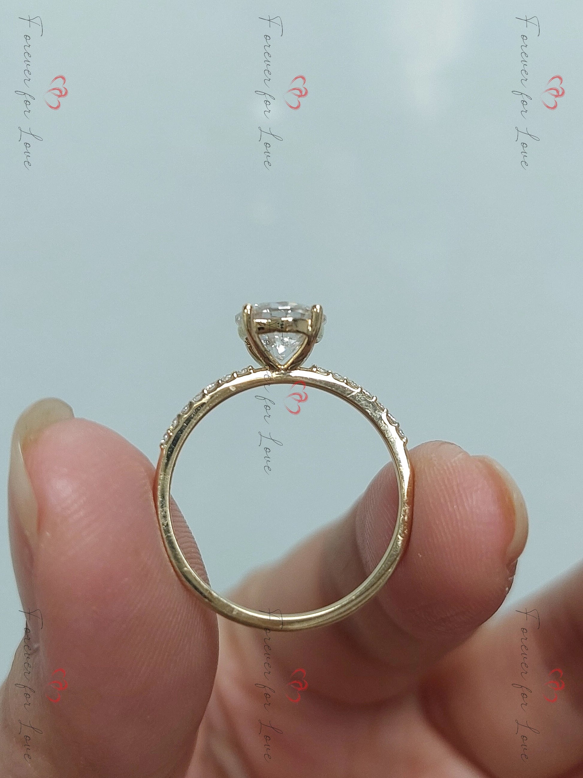 1.2 Ct IGI Certified Round Lab Diamond Engagement Ring
