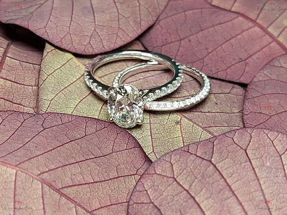 1.5 Ct Oval Lab Diamond Eternity Band