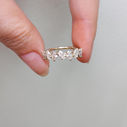 Pear Lab Diamond Half Eternity Band