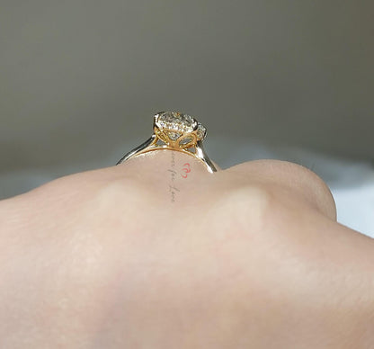 3.5 Ct Oval Lab Diamond Solitaire Engagement Ring