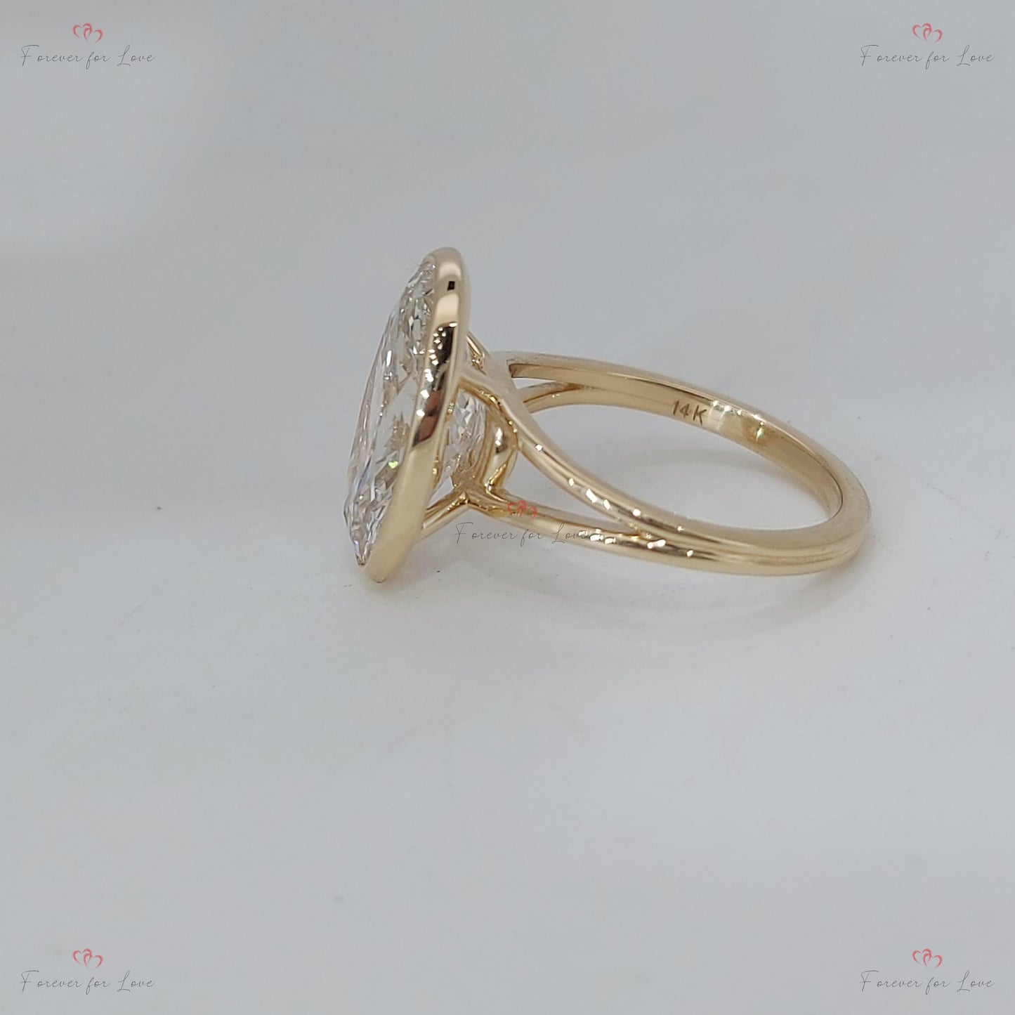4 Ct IGI Certified Oval Lab Diamond Solitaire Engagement Ring Oval cut 1Ct Moissanite Brilliant Cut engagement ring in 935 Argentium Silver — custom handcrafted by Forever For Love