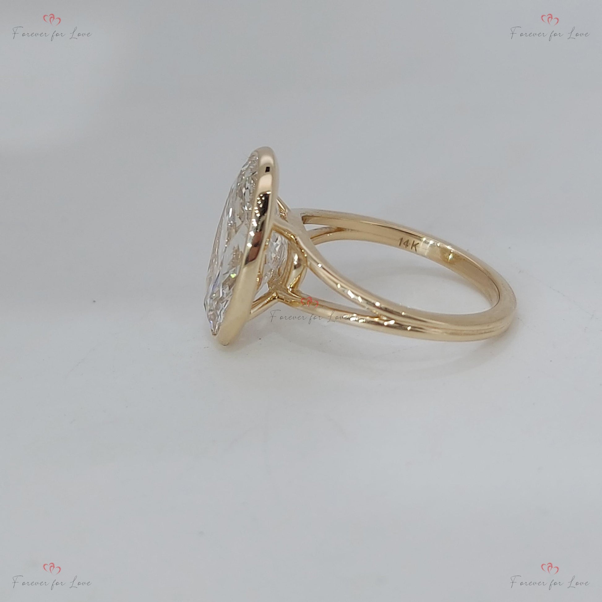 4 Ct IGI Certified Oval Lab Diamond Solitaire Engagement Ring