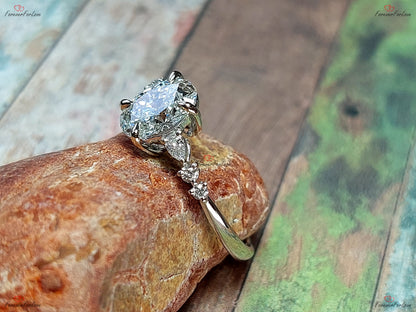 Oval Lab Diamond Engagement Ring