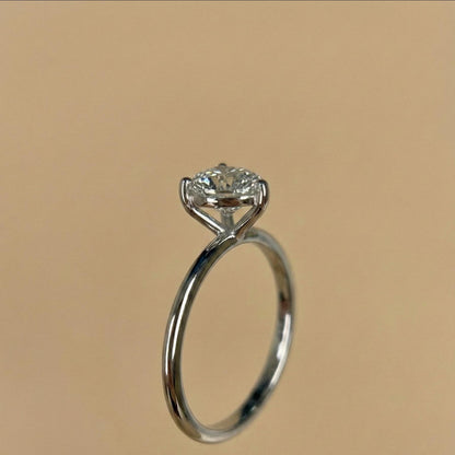 1 Ct Heart Lab Diamond Solitaire Engagement Ring