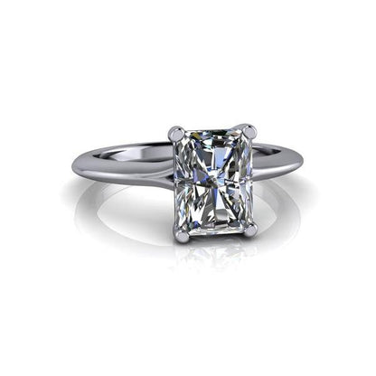 2.7 Ct Radiant Diamond, Moissanite Engagement Ring