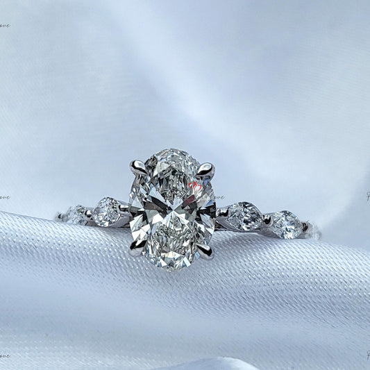 1 Ct IGI Certified Oval Diamond Solitaire Engagement Ring