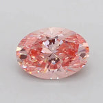 3.01ct Oval Lab Grown Diamond (Colour Fancy Vivid Pink, Clarity VS2, IGI Certified) Forever For Love