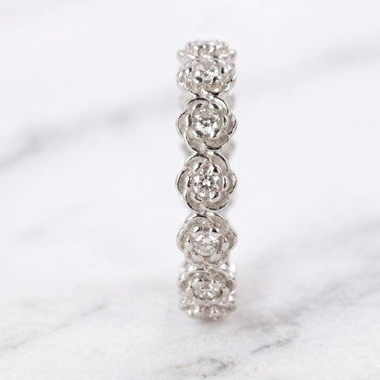 Round Lab Diamond Eternity Band