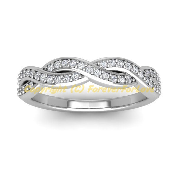 Round Natural Diamond Eternity Band