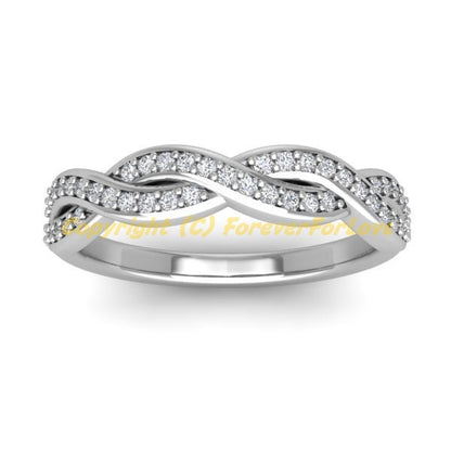 Round Natural Diamond Eternity Band