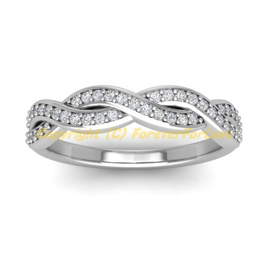 Round Natural Diamond Eternity Band