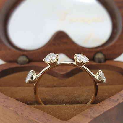 Round Lab Diamond Band