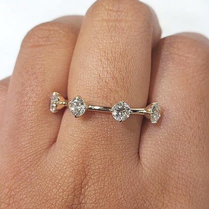 Round Lab Diamond Band