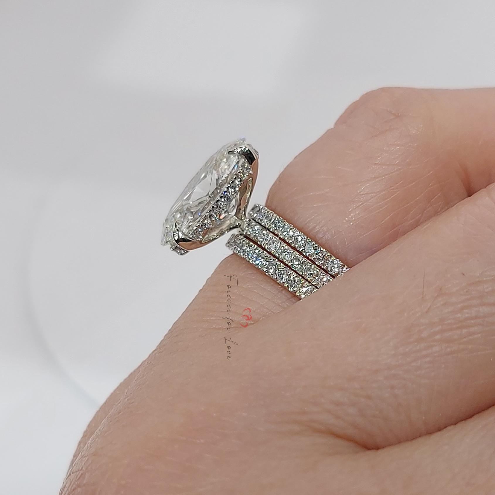 4.5 Ct Oval Lab Diamond Eternity Band