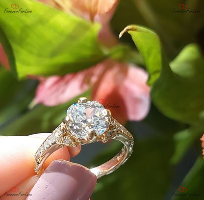 IGI Certified Cushion Lab Diamond Engagement Ring