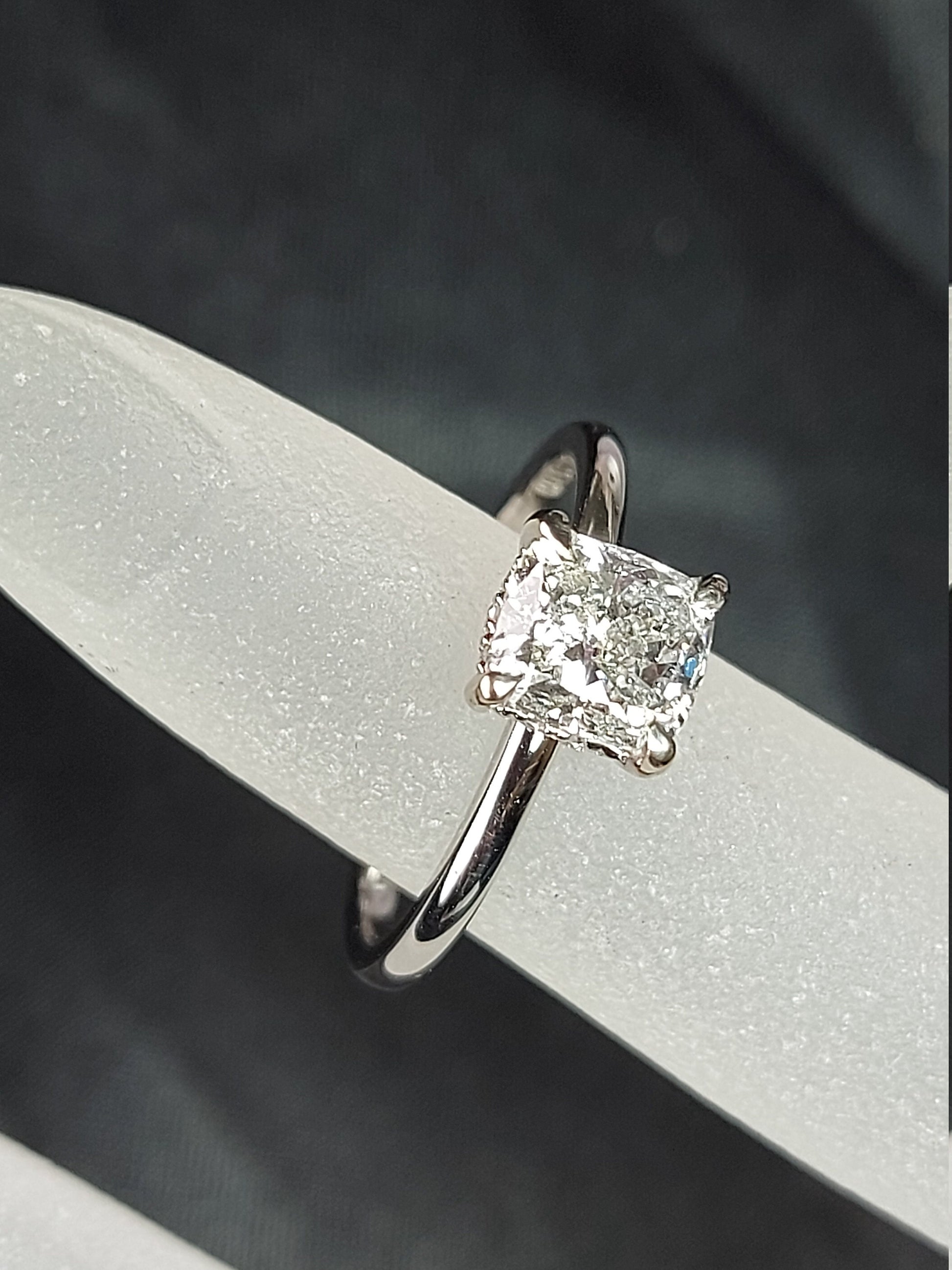 1 Ct Cushion Diamond Engagement Ring