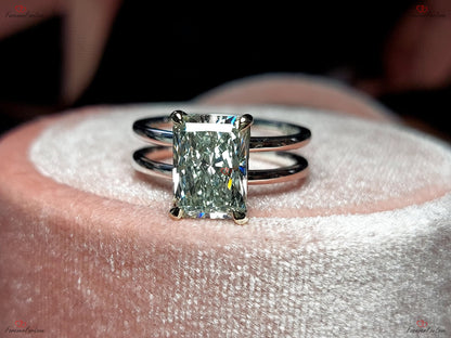 2.6 Ct IGI Certified Radiant Diamond Solitaire Engagement Ring