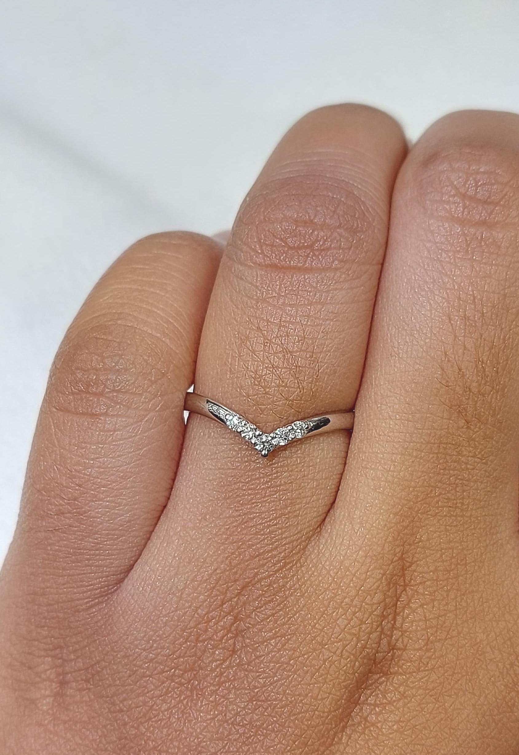 Round Lab Diamond Stacking Ring