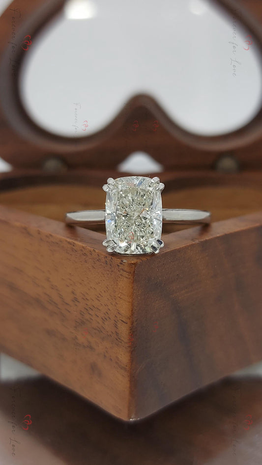 2 Ct IGI Certified Cushion Lab Diamond Engagement Ring