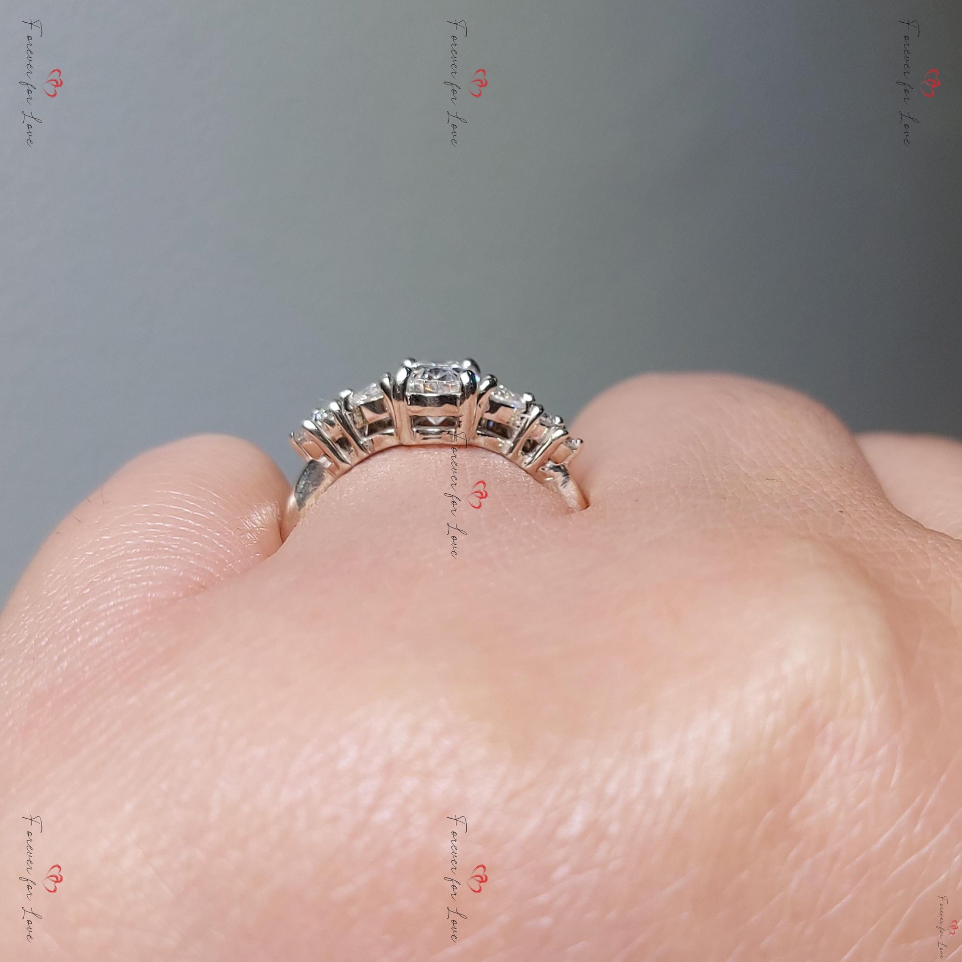Oval Diamond, Moissanite Engagement Ring