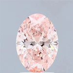 1.51ct Oval Lab Grown Diamond (Colour Fancy Vivid Pink, Clarity VVS2, IGI Certified) Forever For Love