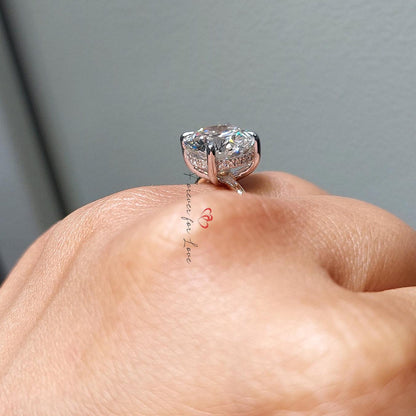Round Lab Diamond Solitaire Engagement Ring